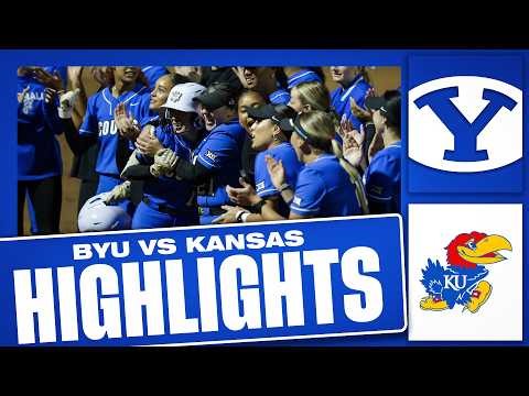 BYU Softball vs Kansas - Game 2 || Full Game Highlights (2026)