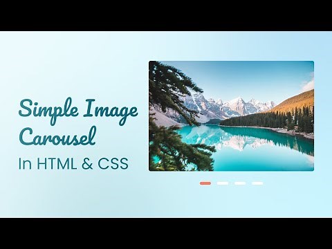 How To Create Simple Image Carousel in HTML CSS and JavaScript