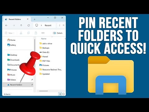How to Pin your Recent Folders to Quick Access in File Explorer