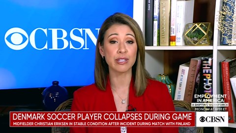 Denmark soccer player collapses during game