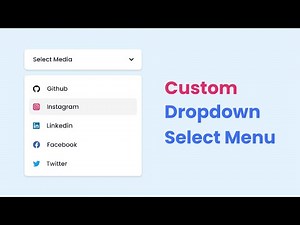 Custom Dropdown Select Menu in HTML CSS & JavaScript