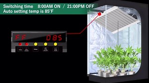 SZHLUX 180W LED Grow Light 3x3ft with Timer and Temp Control, Full Spectrum Dimmable Lamp with 360 Samsung Diodes for Indoor Plants, Sunlight Plant Light for Seedling, Veg and Bloom