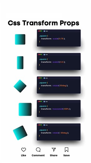 🎠 Transform Props #css #javascript #html #animation #hovereffect #tutorial #how #coding #webdev #js