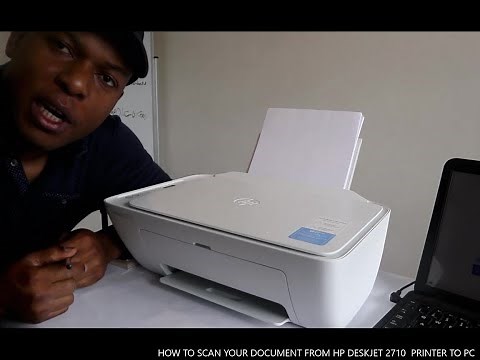 How To Scan Your Document From HP DESKJET 2710 Printer To Computer