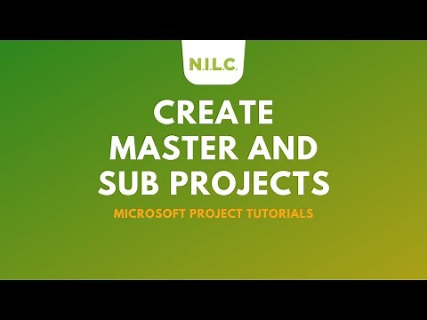 How To Create Master and Sub Projects in Microsoft Project