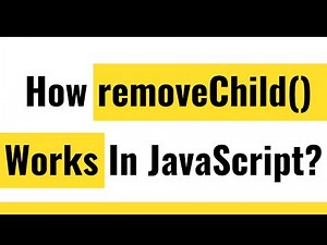 ✅ How To Remove Child From DOM?