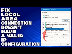 How To Fix Local Area Connection Doesn't Have a Valid IP Configuration [Solution]