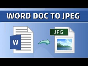 2 Methods to Convert a Word Document to JPG