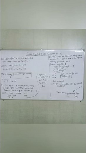 class11 relation and functions solution exercise 2.1