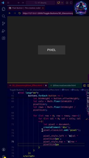 Pixel Button | #shorts #html #css #javascript