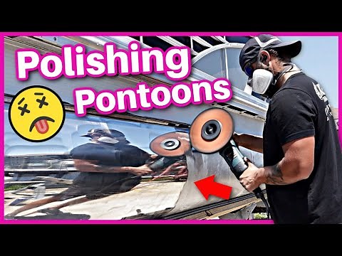 How To Polish Pontoons & Remove Sharkhide Metal Protectant | Boat Detailing Tutorial