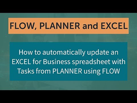 Automatically update EXCEL from PLANNER using FLOW