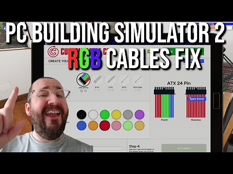 PC Building simulator 2 RGB Cable fix - How to complete custom cable job