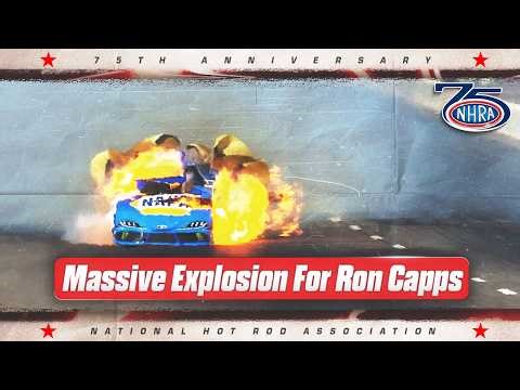 Massive explosion for Ron Capps at the Arizona Nationals