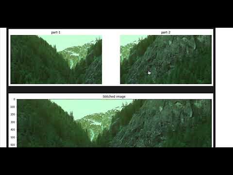 Image stitching example with OpenCV in Python