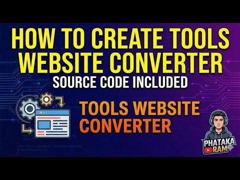 How To Create Tools Website Converter | Tools Website Converter Source Code | Phataka Ram