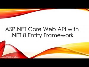 ASP.NET Core Web API with .NET 8 and Entity Framework CRUD Operations