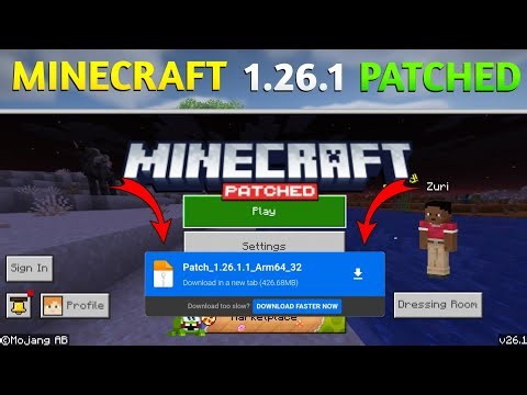 Minecraft Patched 1.26.1 / Patched v 26.1 Shader Working || Mcpe Patch 1.26