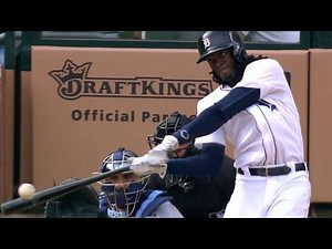 TB@DET: Maybin opens the scoring with a solo home run