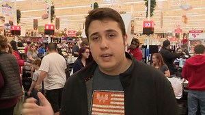 Young grocery store clerk awarded scholarship for Christmas kindness