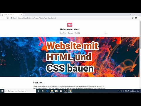 Eigene Website mit HTML und CSS bauen | Tutorial für Anfänger 2020