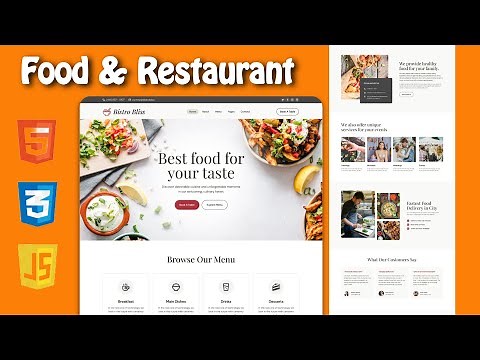 Building a Food Website with HTML, CSS, and JavaScript | Beginner Project (2025)