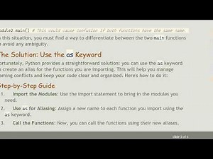 How to Import Functions with the Same Name from Different Modules in Python