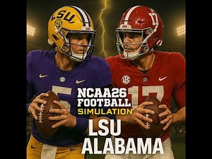 LSU vs Alabama | NCAA Football 26 Simulation | Full Game Highlights