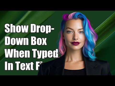 How to show the drop down box when something is typed in the text field