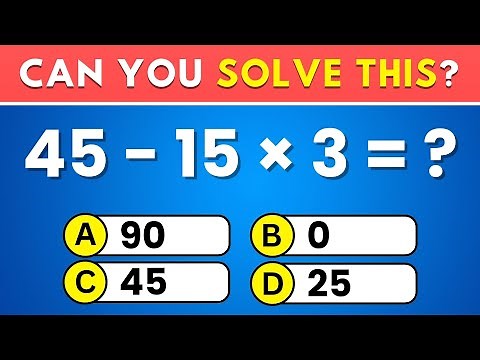 Can You Solve These 30 Math Questions? 🧠 Ultimate Math Trivia Quiz 💡
