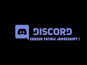 Résoudre l'erreur javascript sur Discord