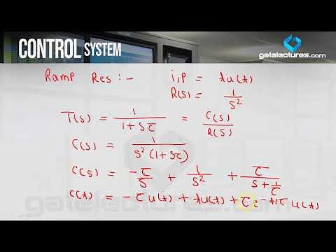 12 First Order System Ramp & Parabolic Response - Control System