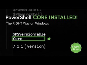 PowerShell Core 7.1.1 Installation Guide: Download pwsh.exe & Set Environment Path on Windows