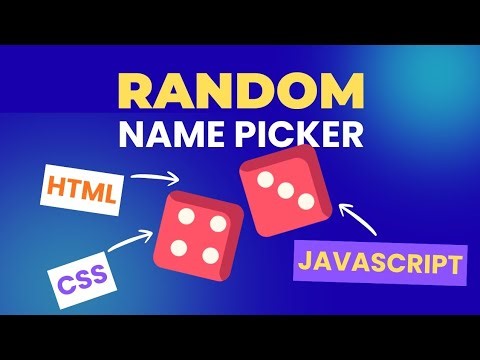 Random Name Picker | Using HTML, CSS and JavaScript