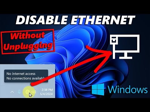 Windows 7, 10 & 11: How To Disable Ethernet Without Unplugging Ethernet Cable