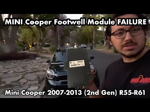 MINI Cooper Footwell Module FAILURE Symptoms and Replacement (FRM/BCM Body Control Module)