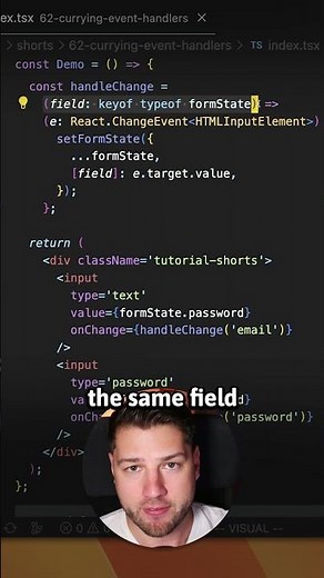 Function currying in event handlers