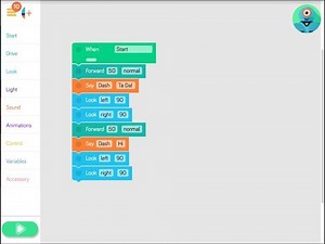 Patterns with Dash Robot and the Blockly App