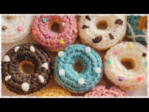 How to make and knit a donut [crochet] DIY crochet donut tutorial