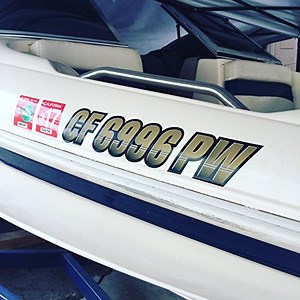 How To Put Registration Numbers/Letters On An Inflatable Boat?