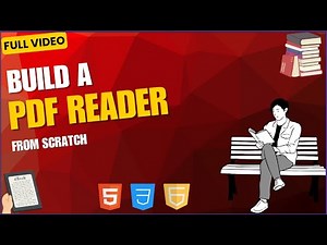 PDF Reader App with JavaScript & PDF.js | Full Project Tutorial (HTML + CSS + JS 2025)