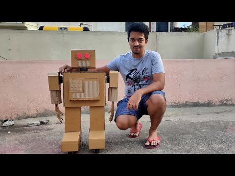 science experiment project / built a robot with Bluetooth mobile app controlled using Arduino