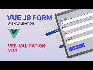 Create Vue JS form with Vee-validate. Full code tutorial.