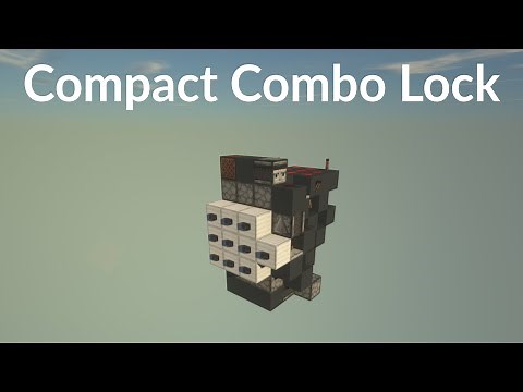 Minecraft Java/Bedrock | Tiny Combo Lock Tutorial