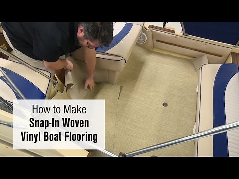 How To Make Snap-In Woven Vinyl Boat Flooring