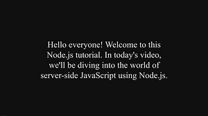 Node.js tutorial for beginners