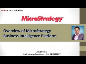MicroStrategy Tutorial | An Overview of MicroStrategy Business Intelligence (Part-1 of 60)