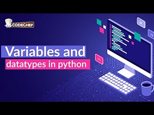 Variables and datatypes in python