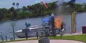 WATCH: Boat explodes, sends debris flying at Florida marina