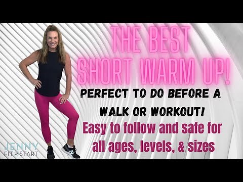 BEST easy to follow WARM UP - do before workout or walk!